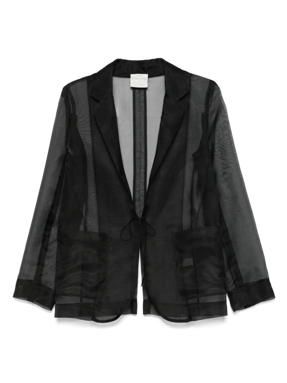 Blazer effetto trasparente