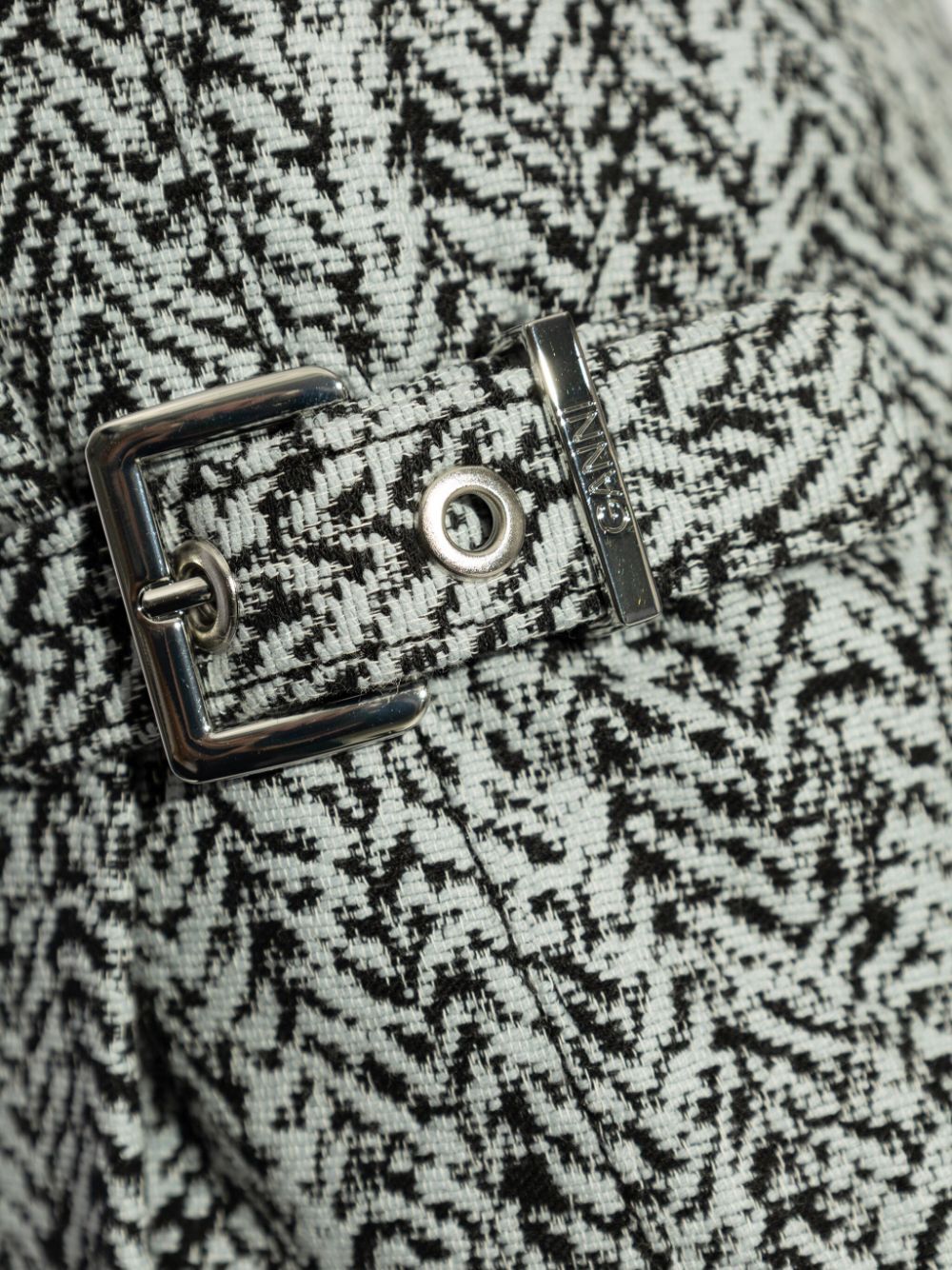 Cotton Tweed Wrap Mini Skirt