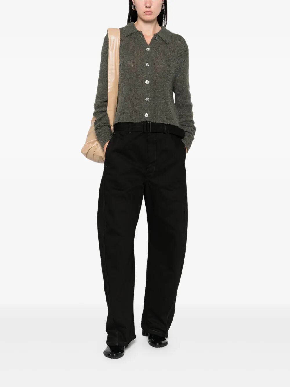 TWISTED BELTED PANTS