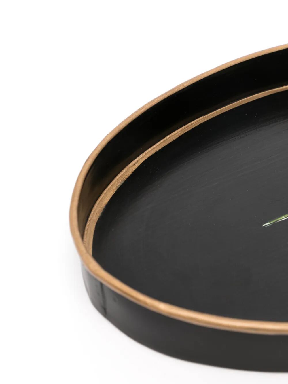 FLORA HAN PAINTED IRON TRAY BLACK DRAGONFLY