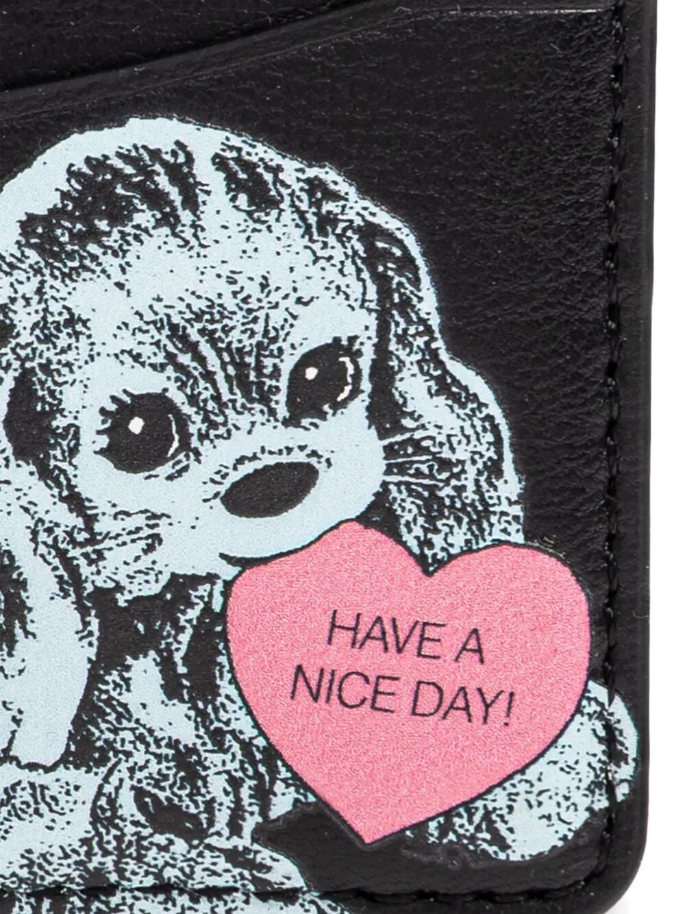 Ganni Card Holder Blue Dog