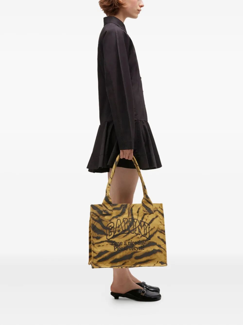 Large Easy Shopper Pocket Print Zebra