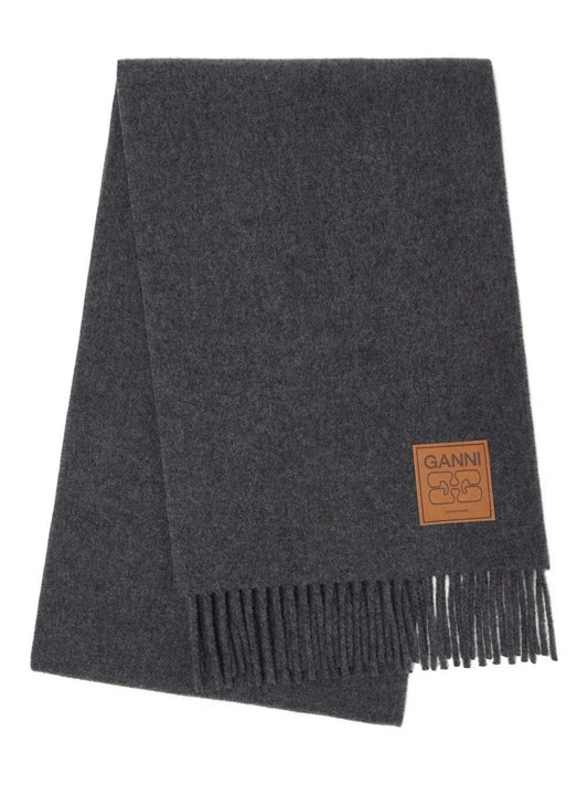 Double Face Wool Solid Scarf