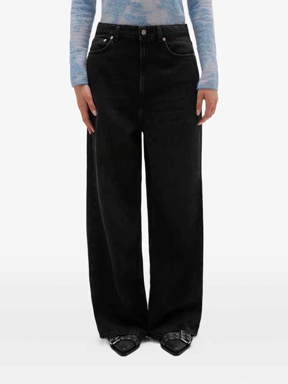 Soft Rigid Denim Baggy Jeans