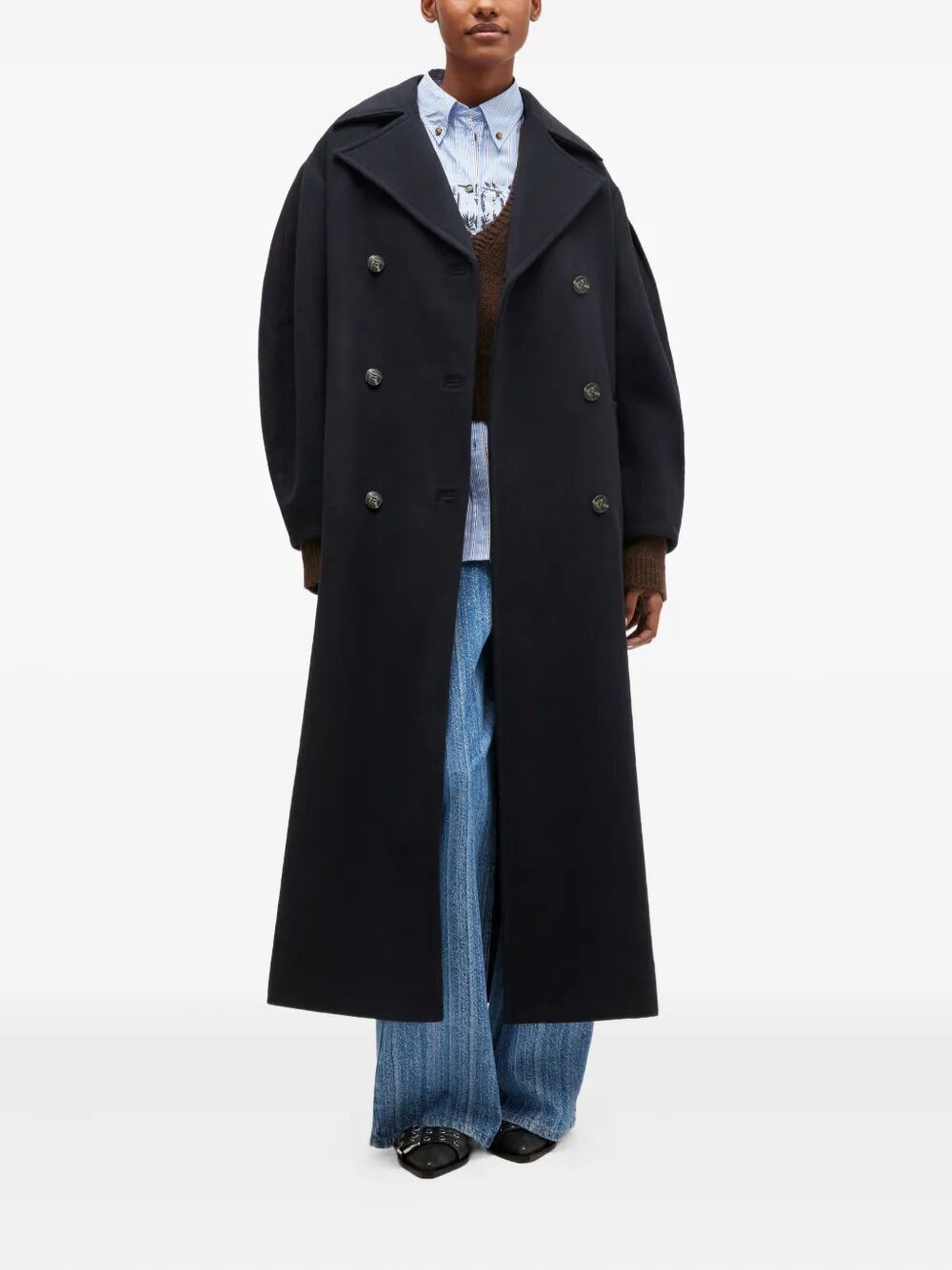 Peacoat Wool Long Coat