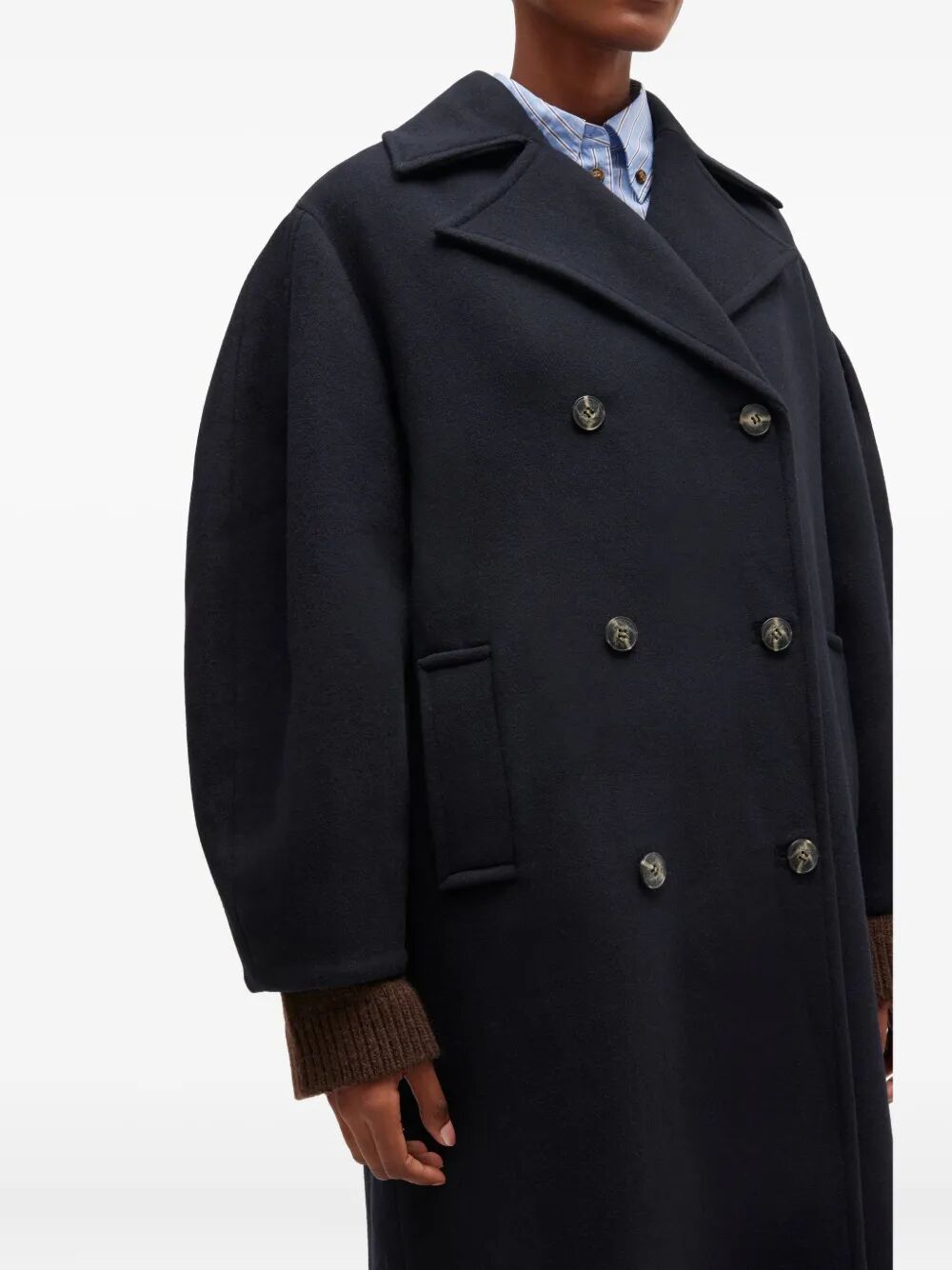 Peacoat Wool Long Coat