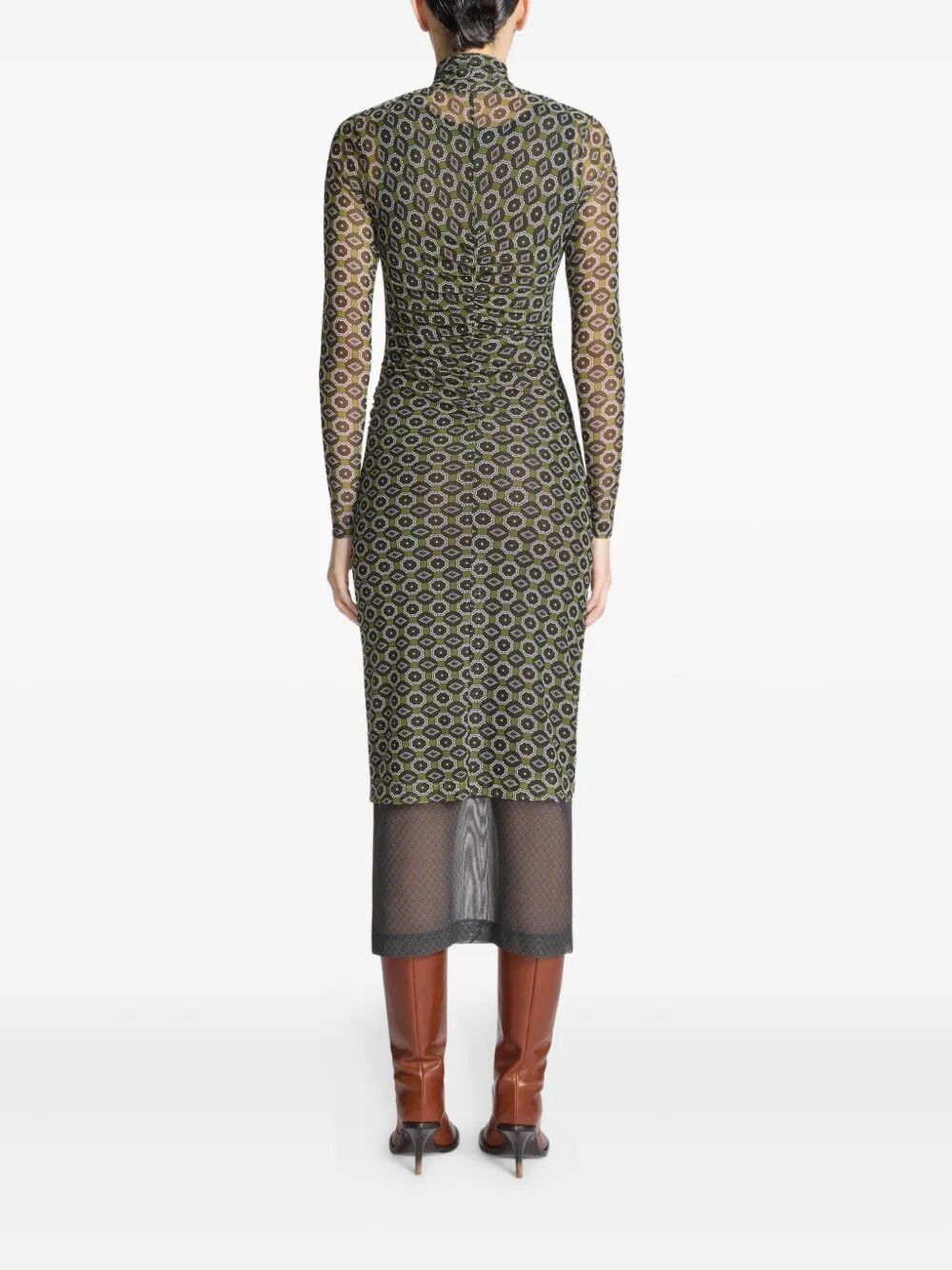Abito lungo in mesh