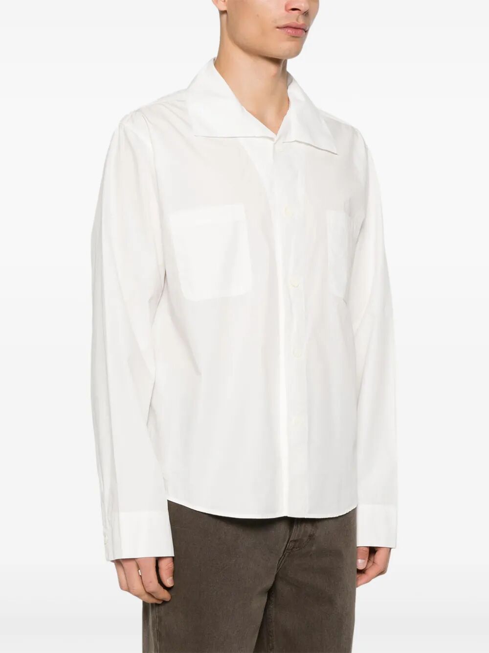 Camicia a maniche lunghe con doppio taschino