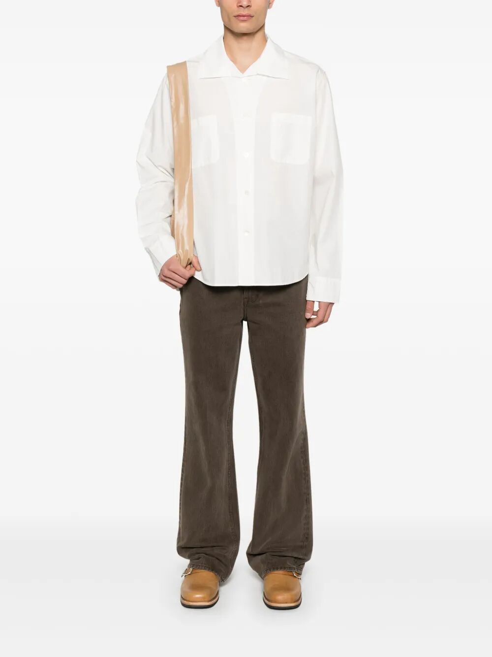 Camicia a maniche lunghe con doppio taschino