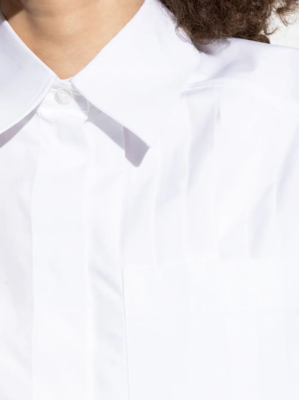 Camicia crop a maniche lunghe