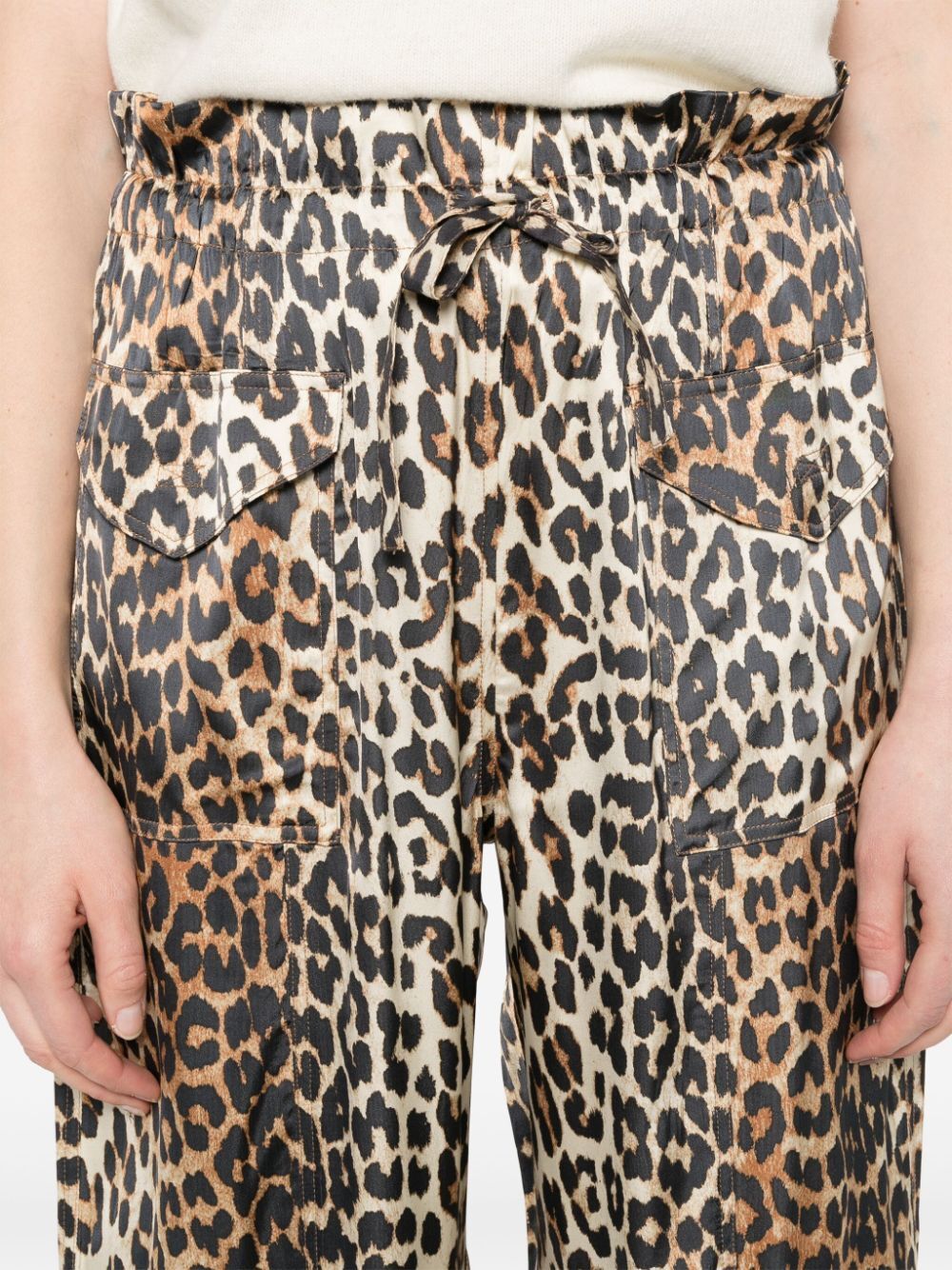 Printed Satin Pants