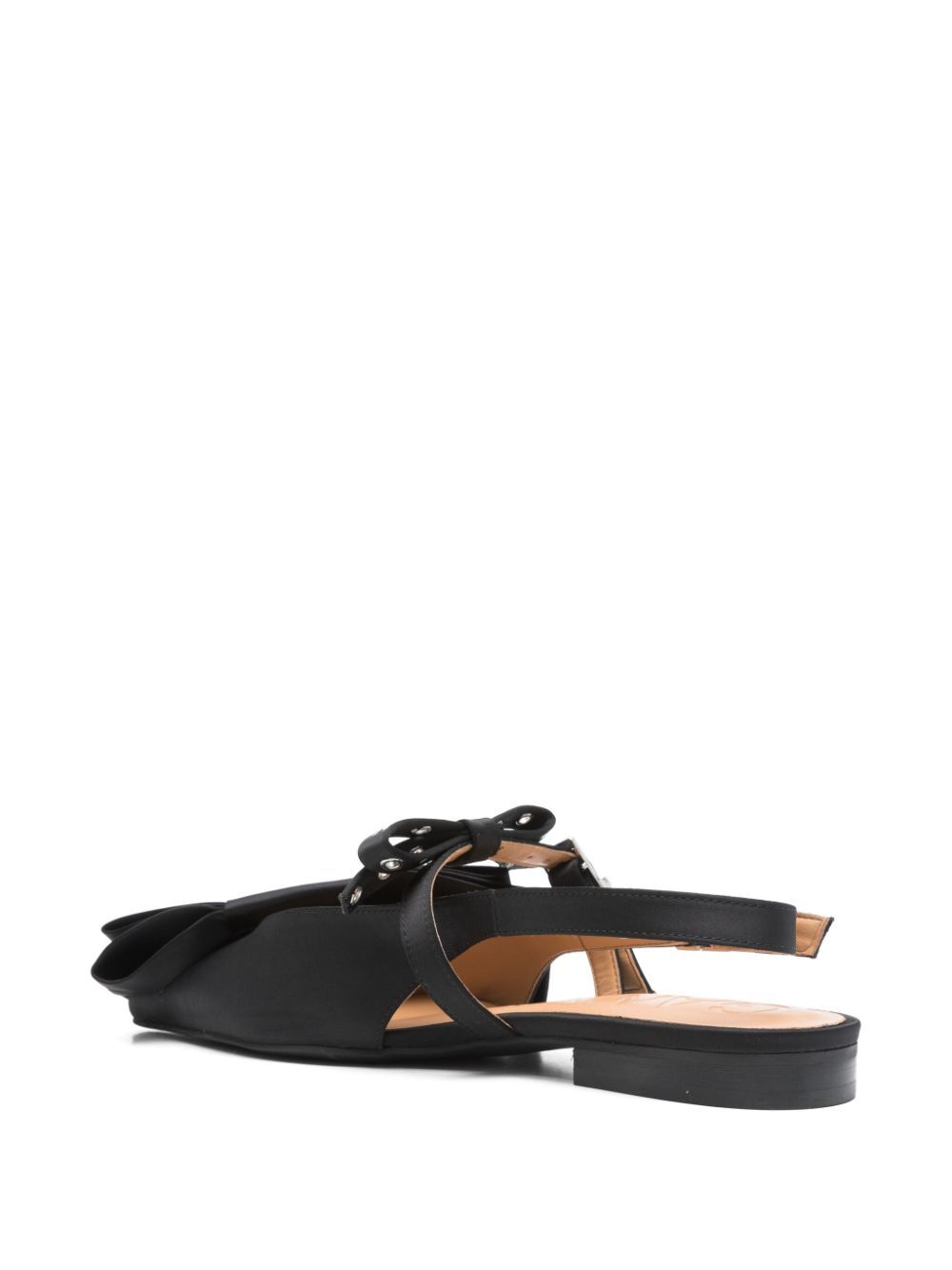 Big Bow Slingback Ballerina Satin