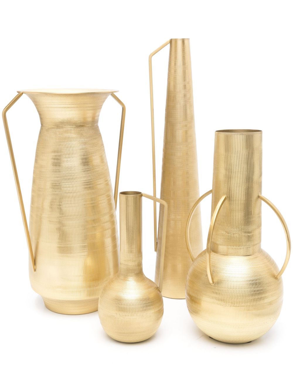 VASES ROMAN NURLING GOLD SET 4