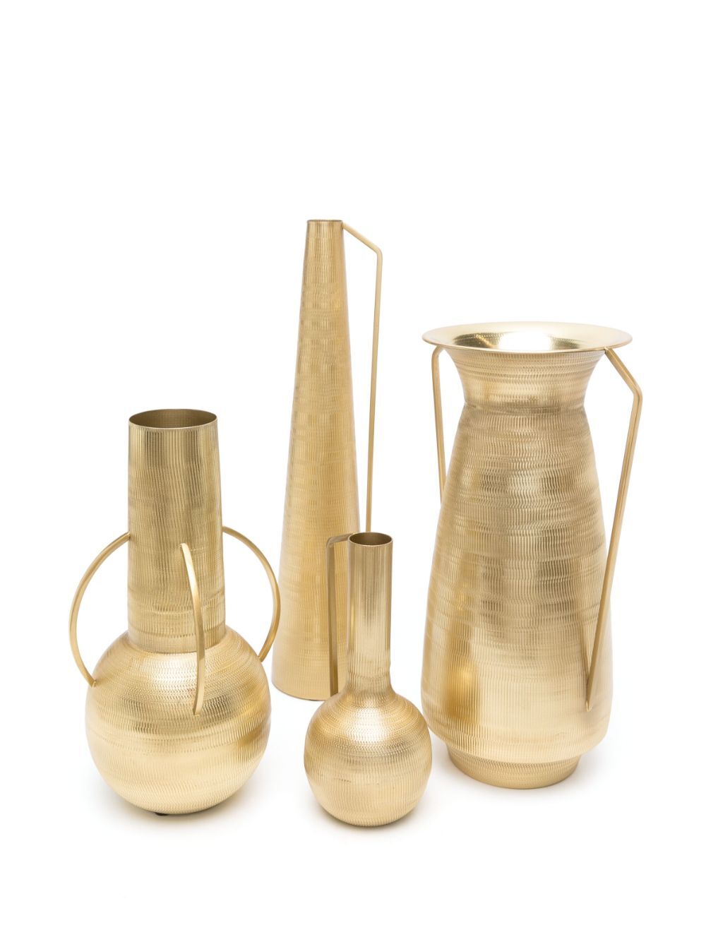 VASES ROMAN NURLING GOLD SET 4