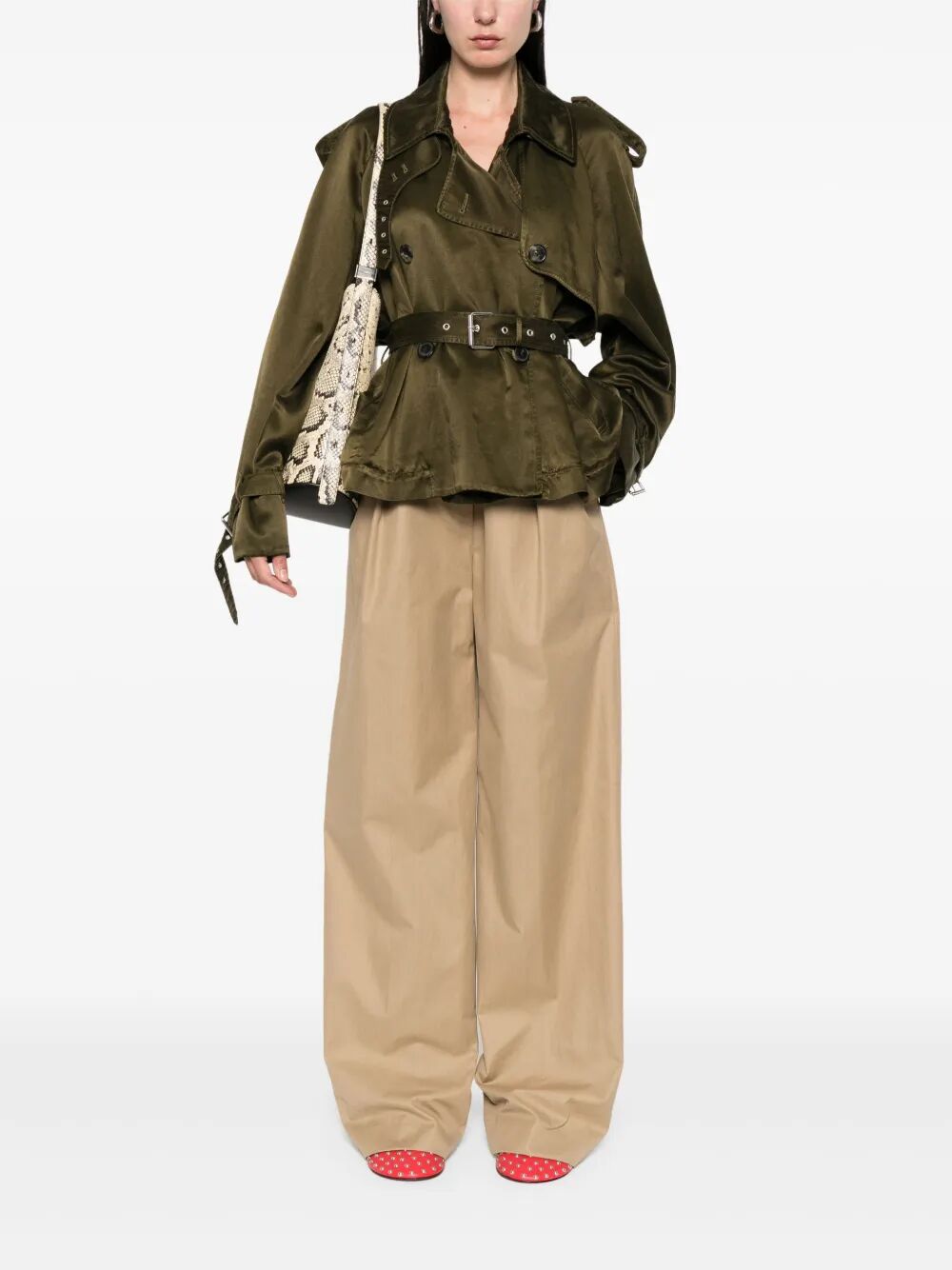 Giacca tench cropped