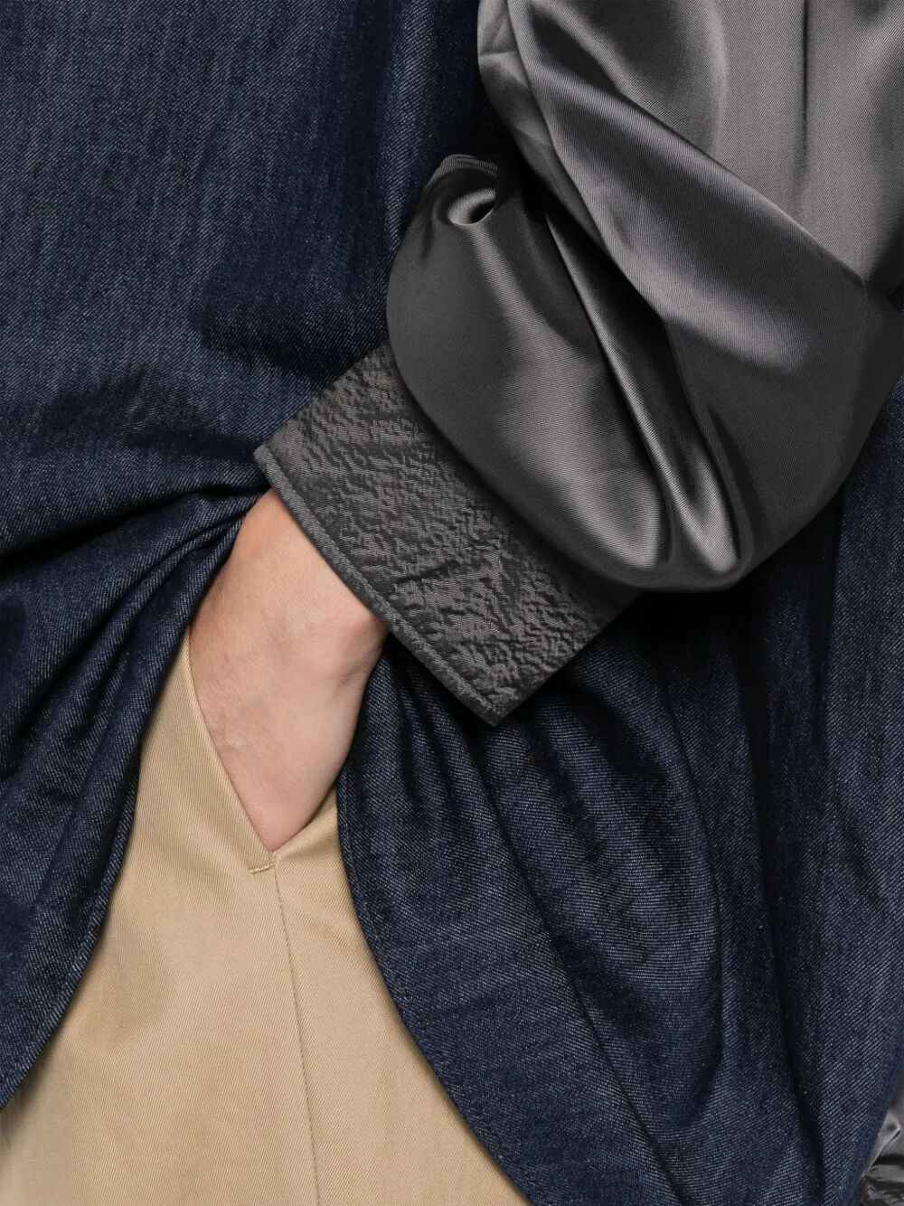Camicia oversize a maniche lunghe