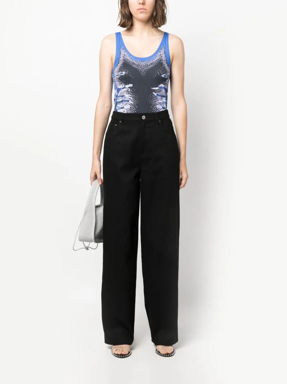 Twill Wide Leg Pants