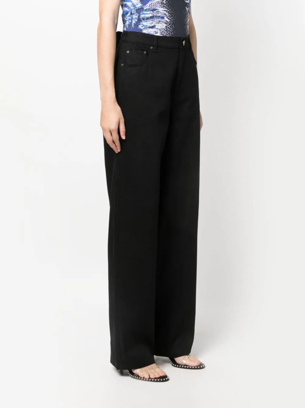 Twill Wide Leg Pants