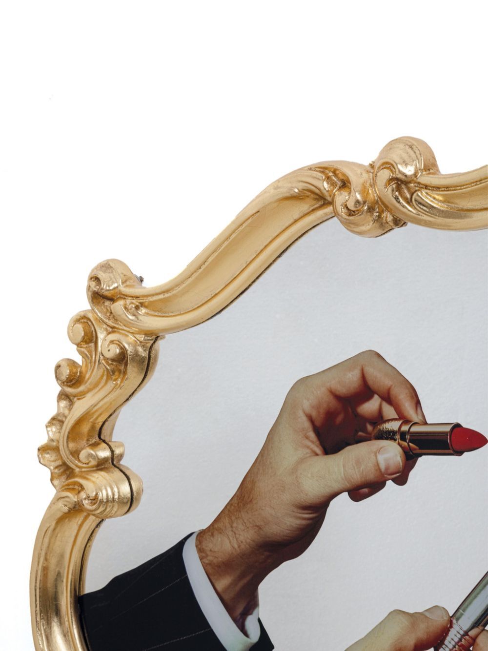 SPECCHIO CON CORNICE IN PU E MDF “TOILETPAPER LIBERTY MIRROR” BIG