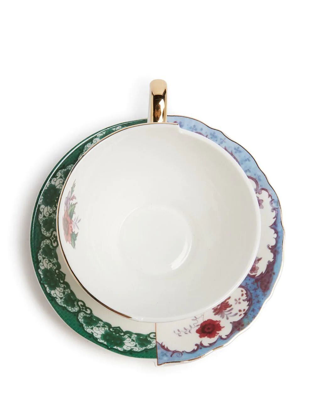 TAZZA DA TÈ CON PIATTINO IN PORCELLANA "HYBRID-ISIDORA"