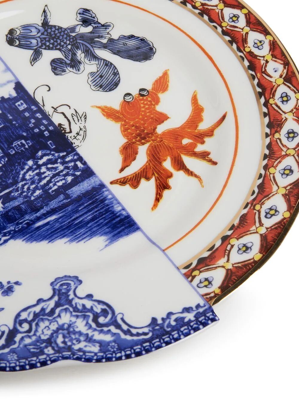 PIATTO PIANO IN PORCELLANA ø Cm.27,5 h.2,3 "HYBRID-ISAURA"