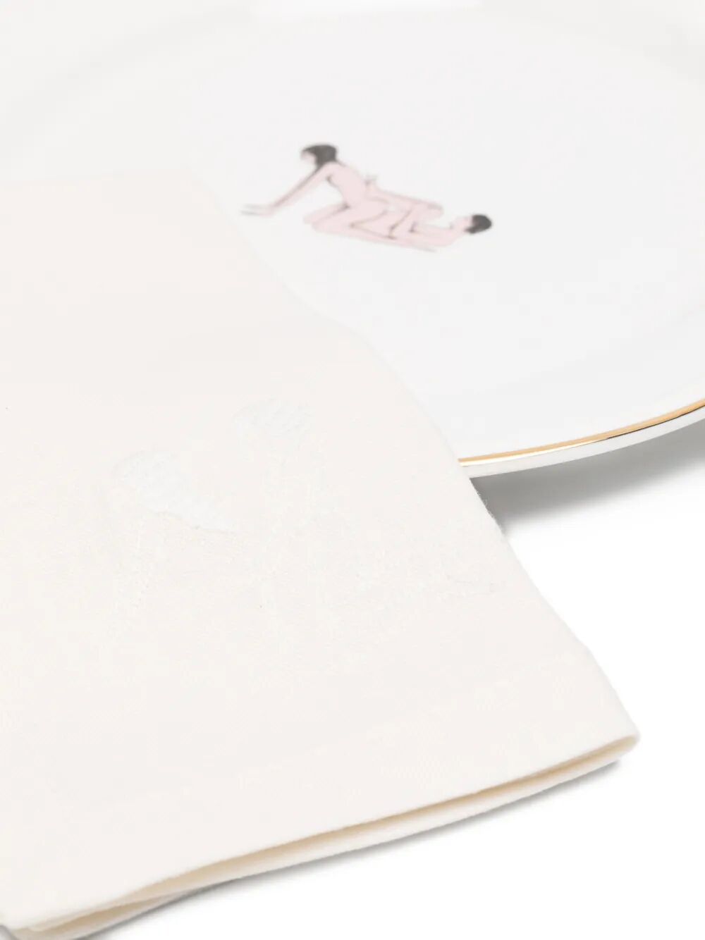 SET 3 PIATTI IN POR “SEIKANTAI5271"+ TOVGLIOLO IN LINO -INCLINED