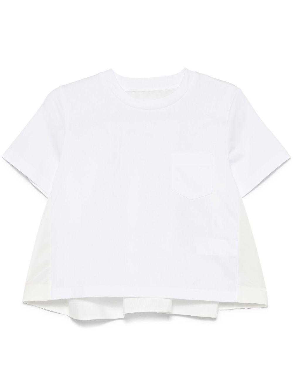 Nylon Twill Mix Cotton Jersey Tshirt