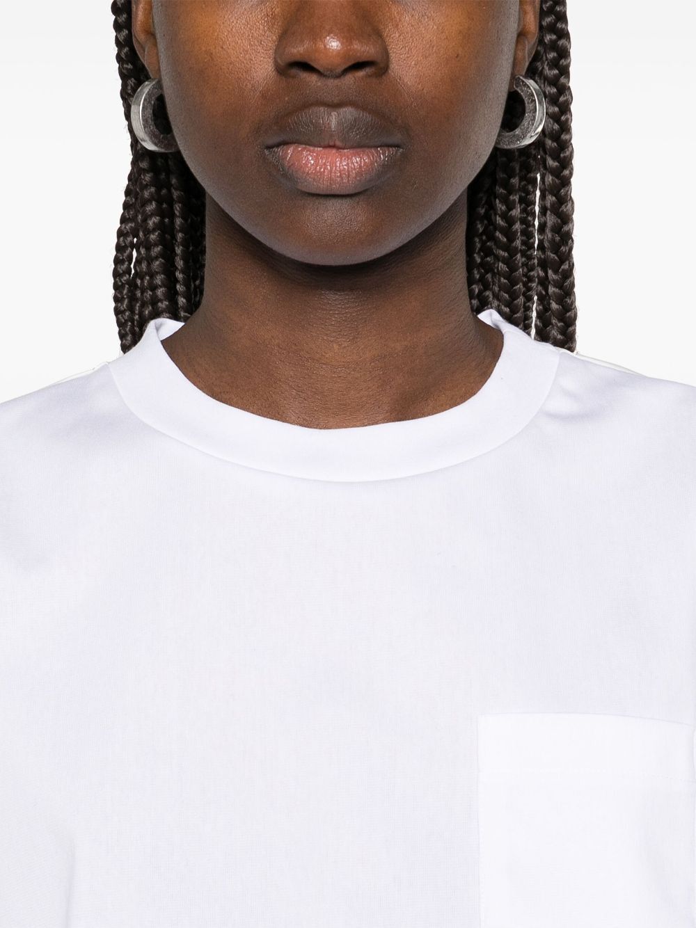 Nylon Twill Mix Cotton Jersey Tshirt
