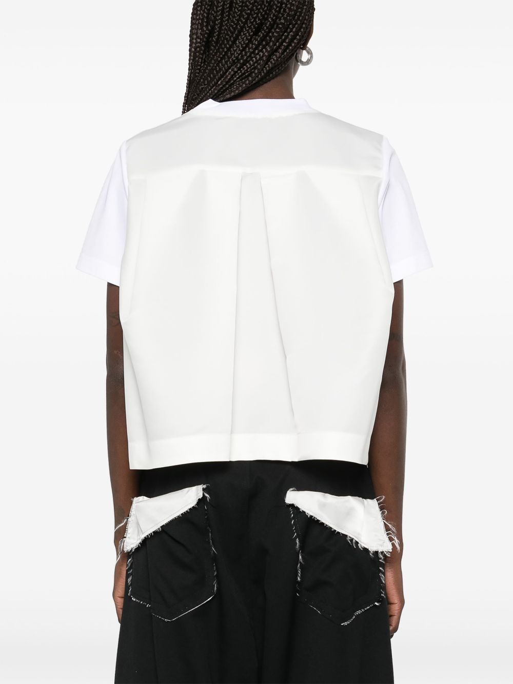 Nylon Twill Mix Cotton Jersey Tshirt