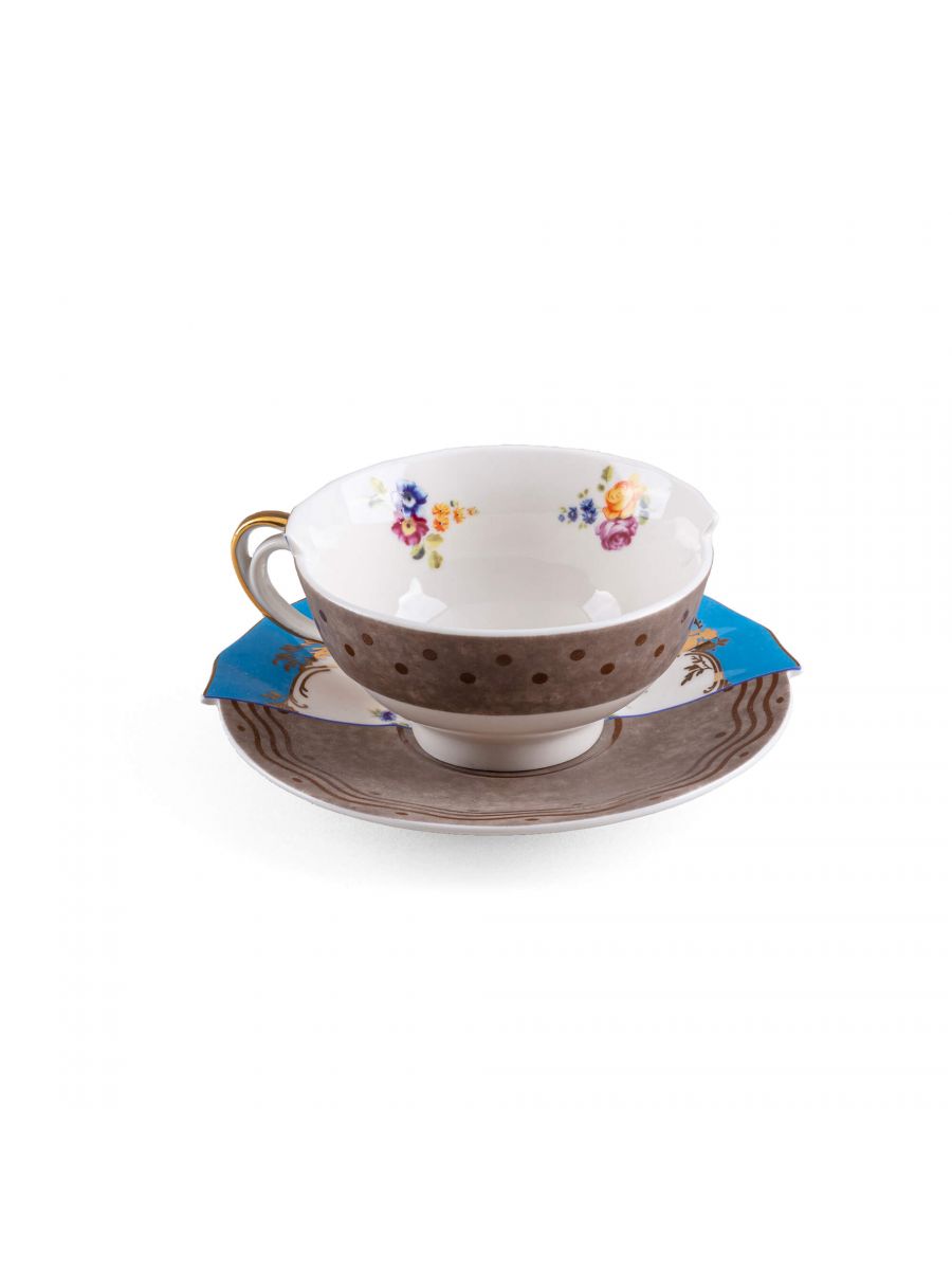 TAZZA DA TÈ CON PIATTINO "HYBRID-KERMA"
