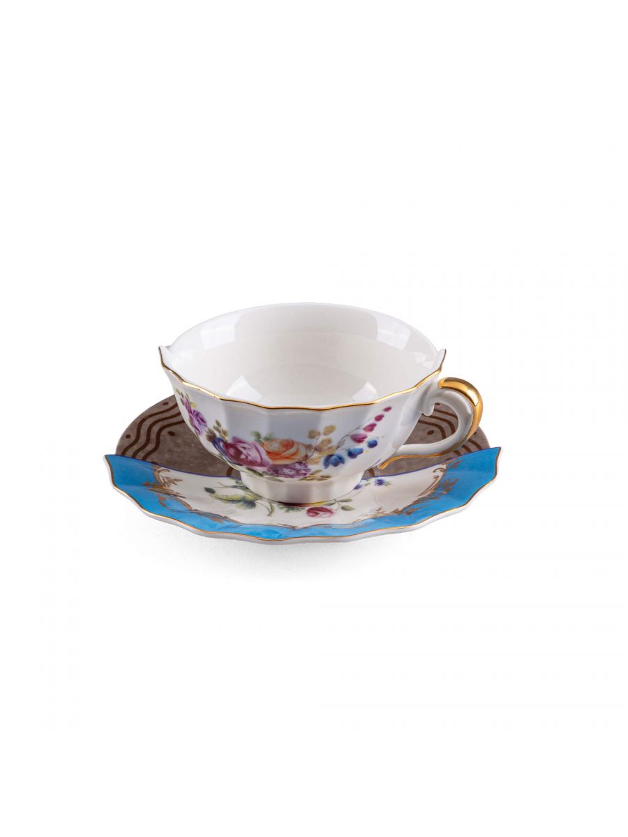TAZZA DA TÈ CON PIATTINO "HYBRID-KERMA"