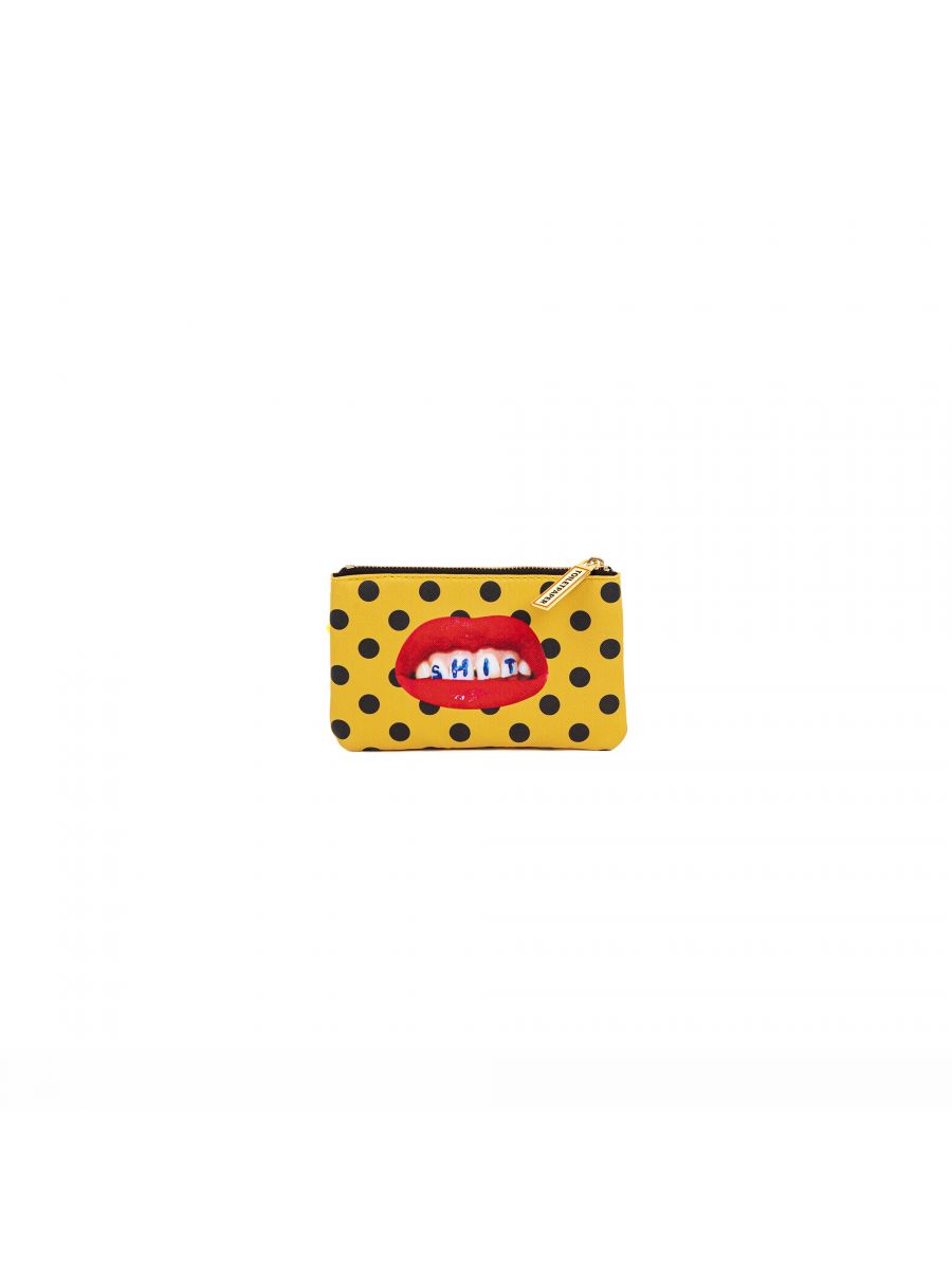 ASTUCCIO IN PU STAMPATO "TOILETPAPER" Cm. 15,5x9,5 - SHIT