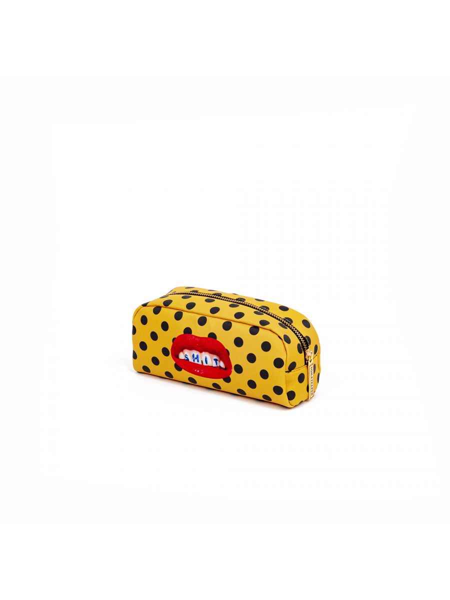 ASTUCCIO IN PU STAMPATO "TOILETPAPER" Cm. 20,5x7 h.9 - SHIT
