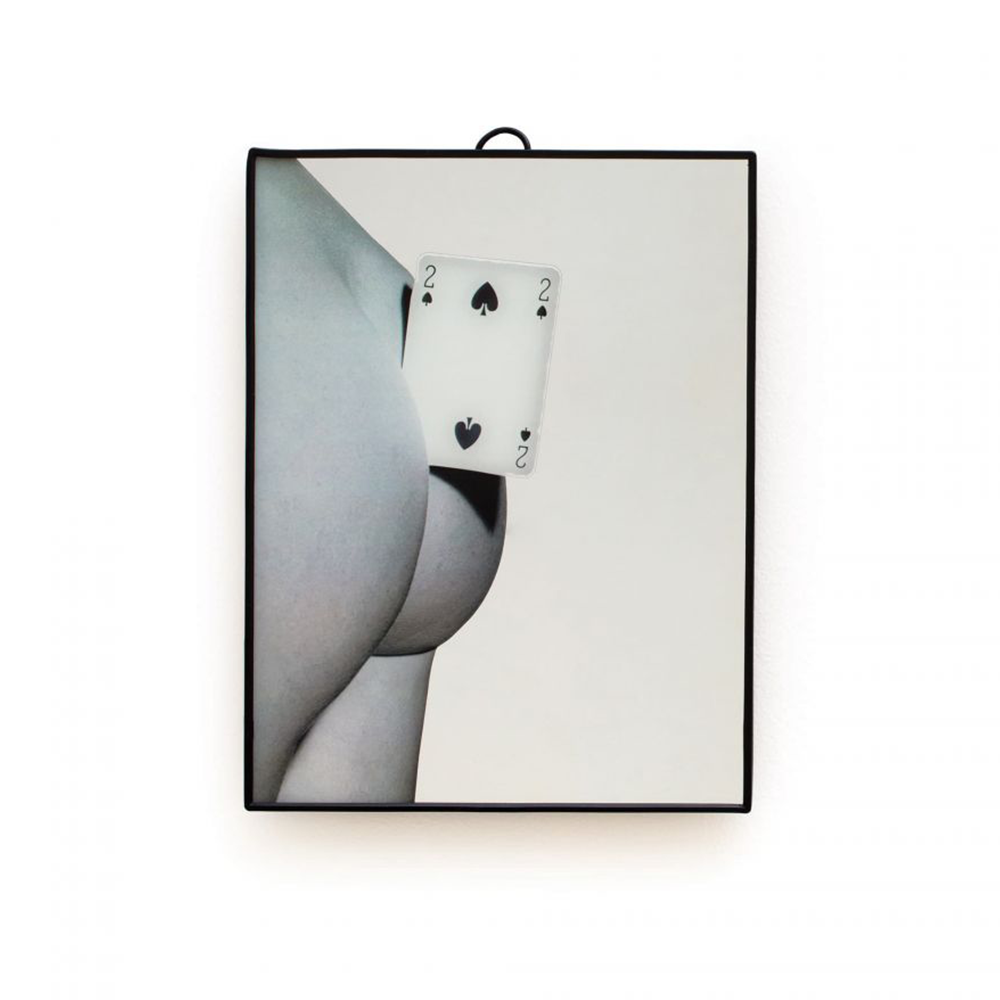 SPECCHIO "TOILETPAPER" Cm.17,5x23 - TWO OF SPADES