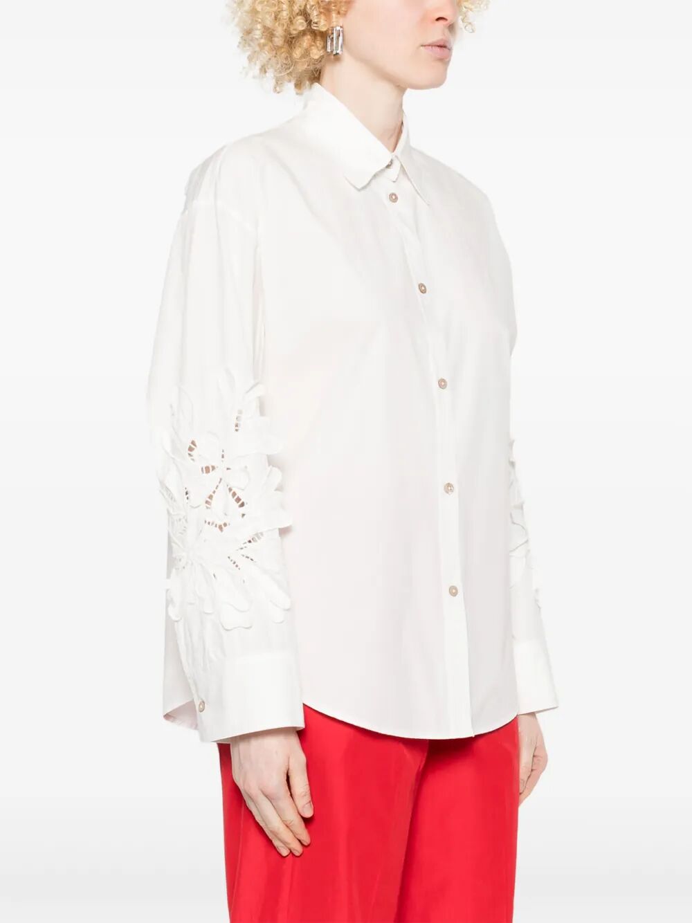 Camicia con applicazioni