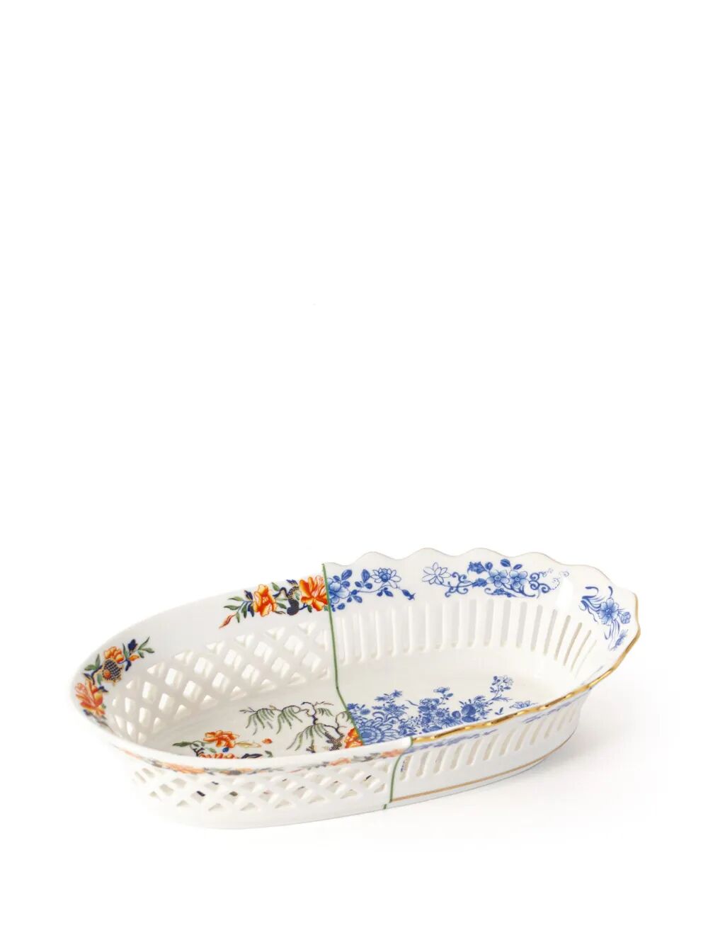 CESTINO PER IL PANE IN PORCELLANA "HYBRID" CM 25,8 X 12,5 H.6,4 -DESIVIA