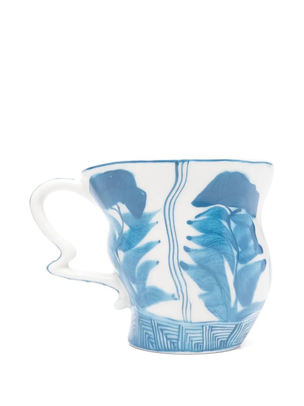 TAZZA IN PORCELLANA "CLASSIC ON ACID" - SAKE FLOWER Cm 11,5x8,5x8,5