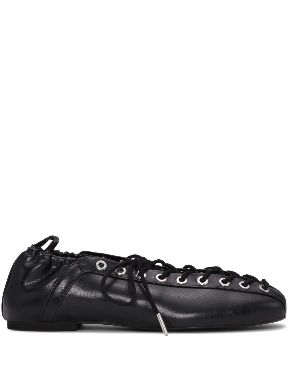 Eyelets Lace Up Ballerina