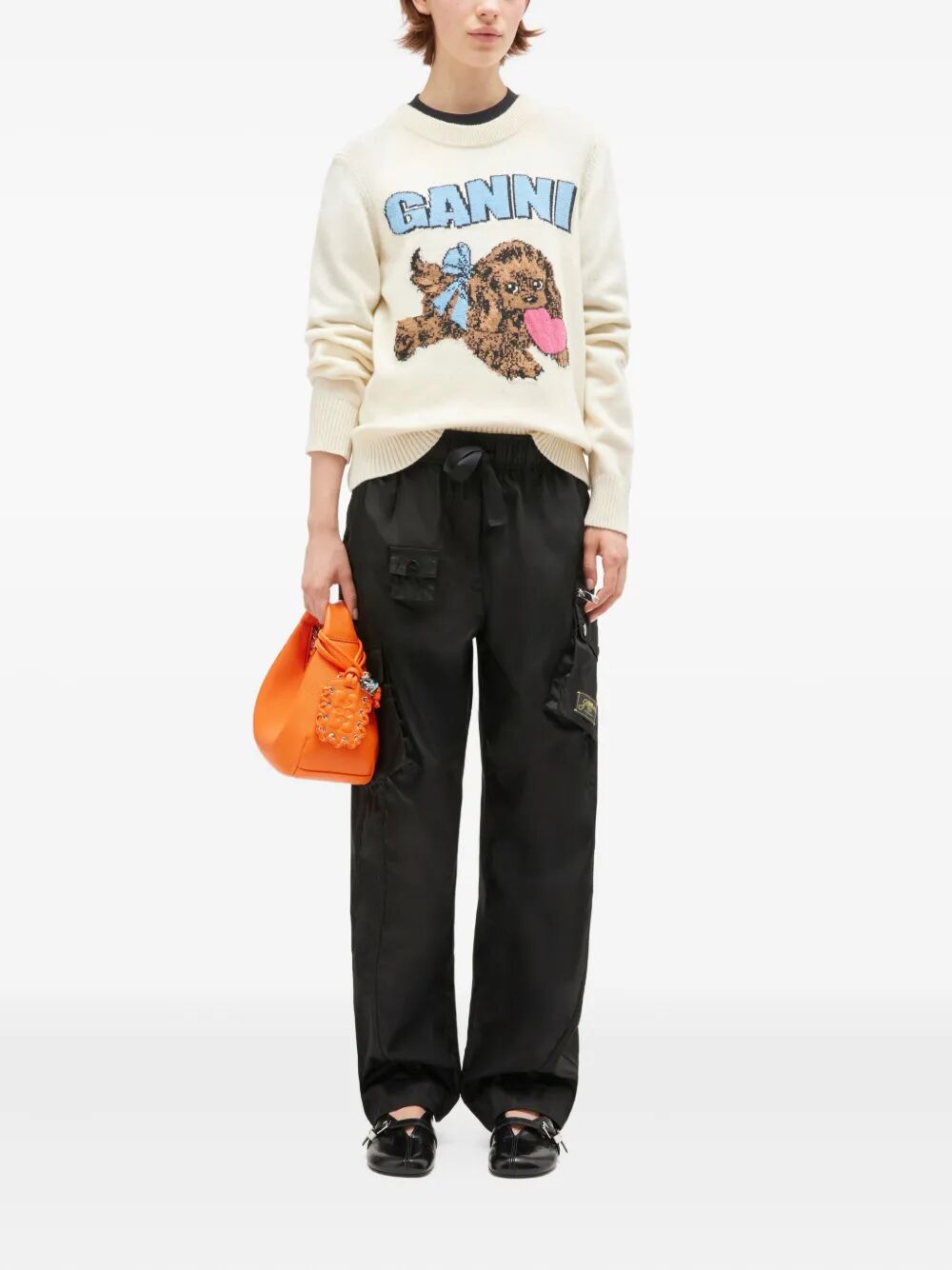 Graphic Wool Mix Fluffy
