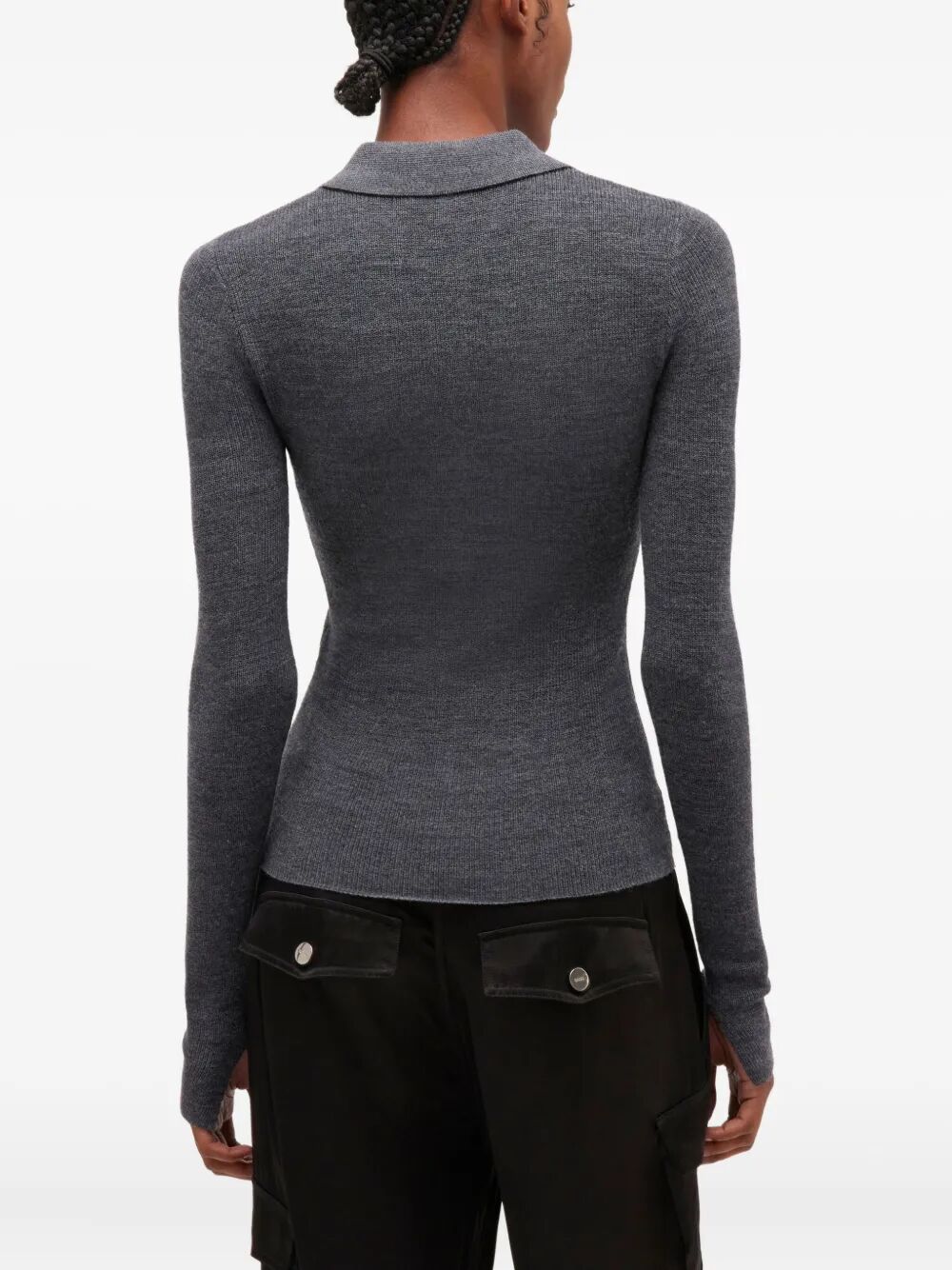 Fine Merino Jacquard Polo