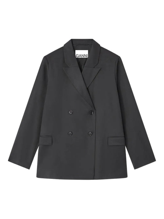 Calendered Wool Blazer