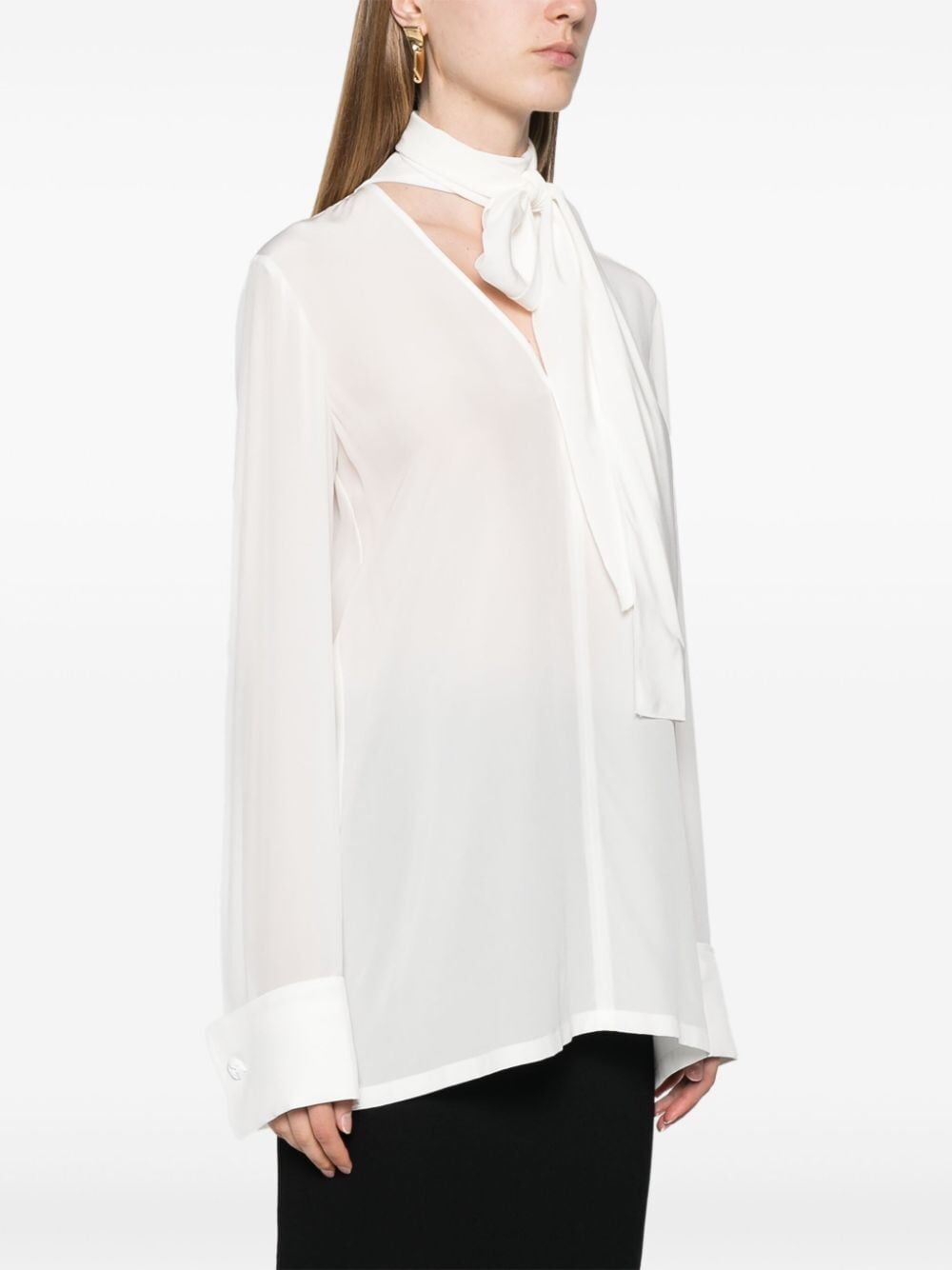 CAMICIA COLLETTO ANNODATO