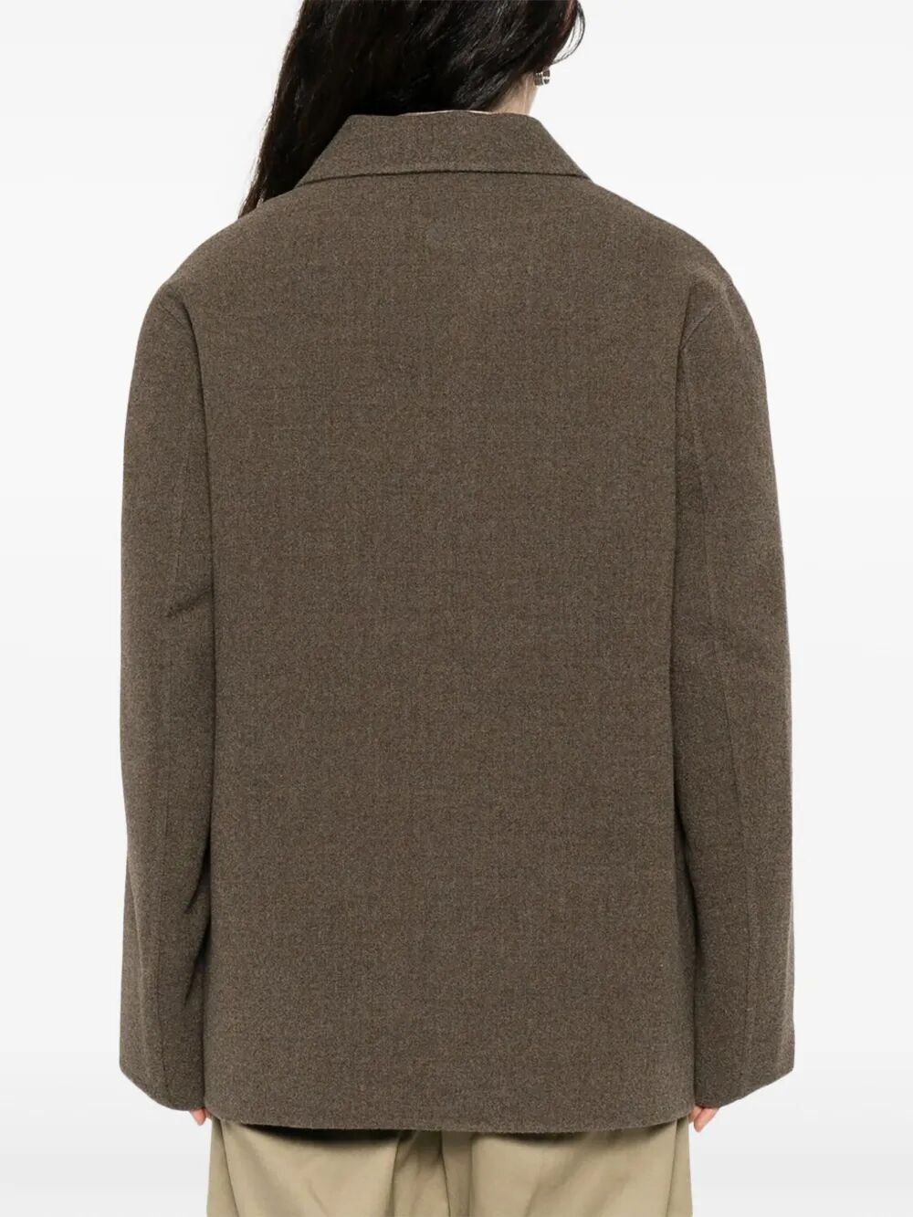 Asymmetrical button up jacket