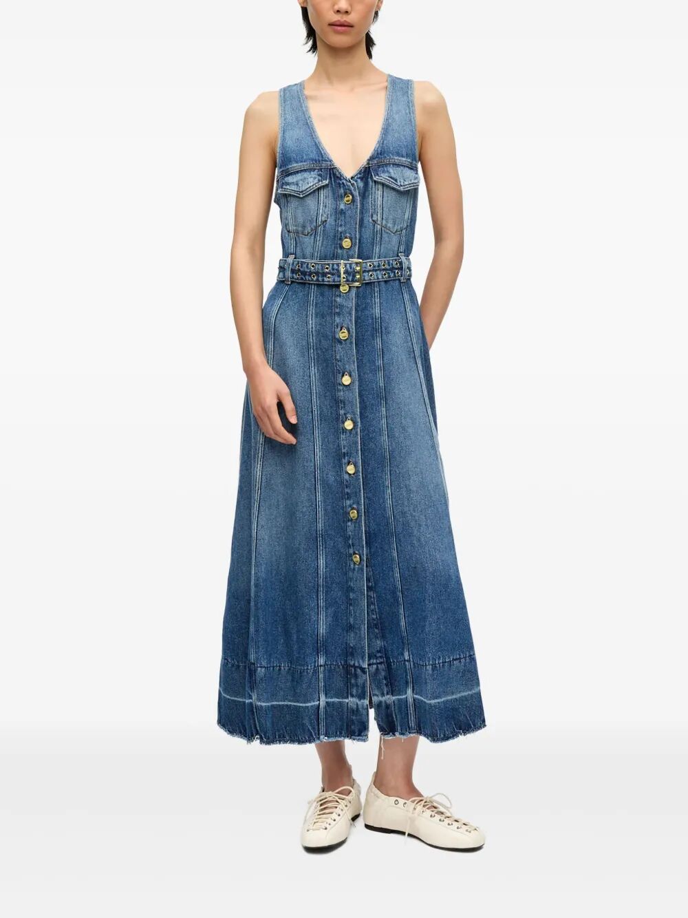 Abito midi in jeans