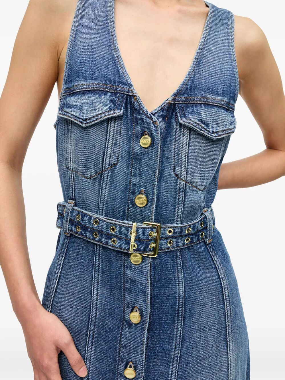 Abito midi in jeans