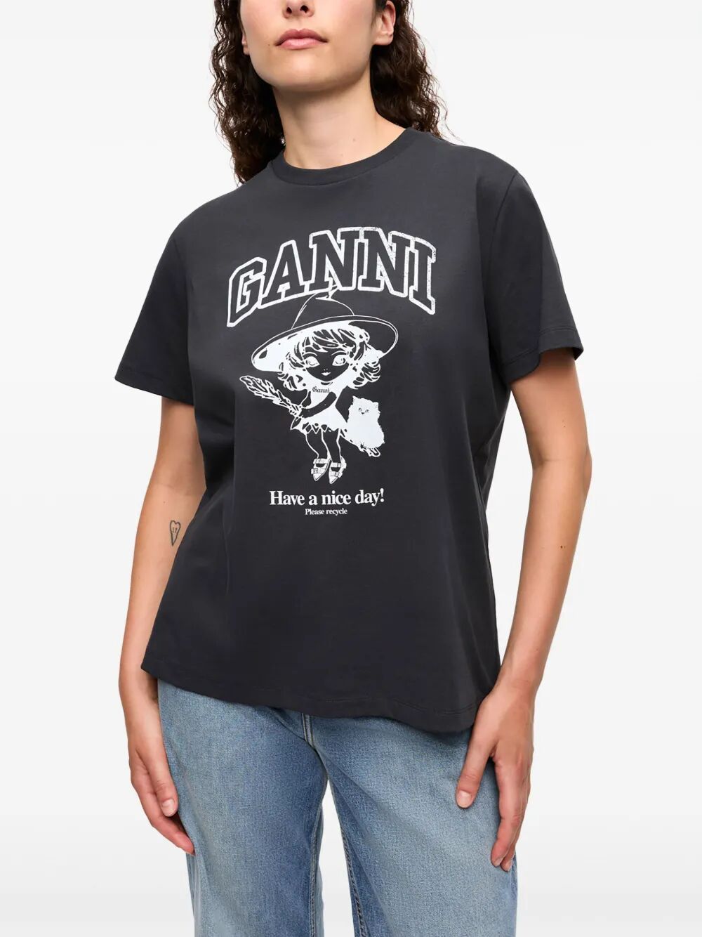 Basic Cotton Witch Relaxed Tshirt