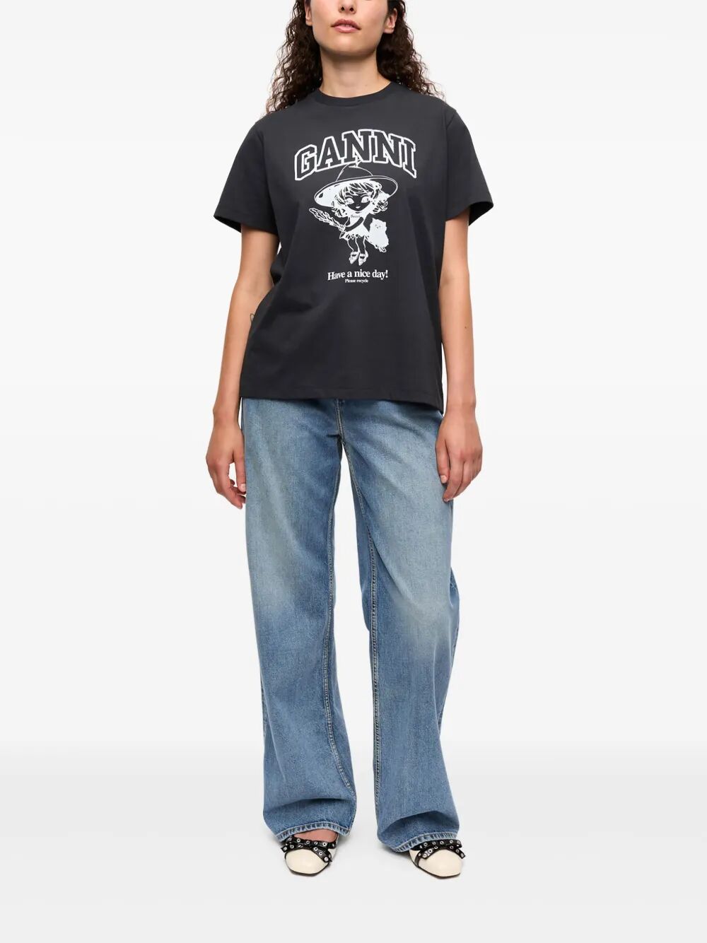 Basic Cotton Witch Relaxed Tshirt