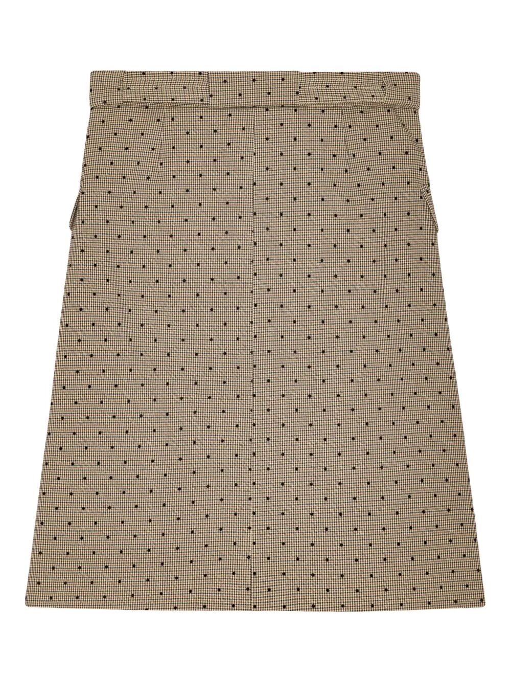 Flock Check Suiting Skirt