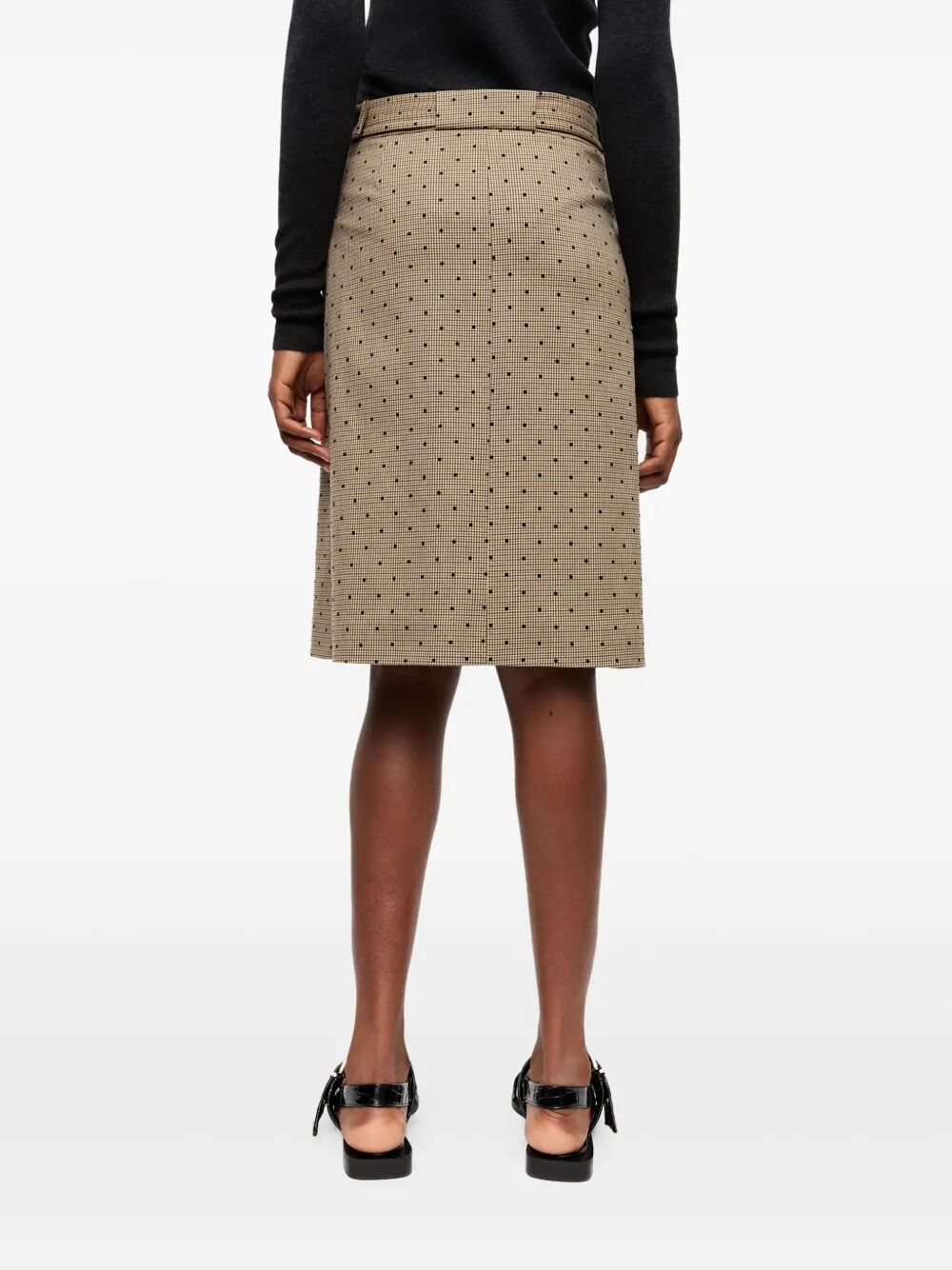 Flock Check Suiting Skirt