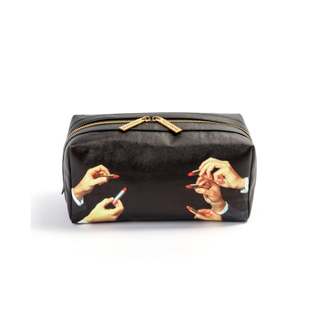 Wash bag - lipsticks black